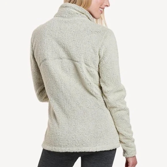 Kuhl Avalon Fleece Snap Neck Pullover High Pile Cozy Tan Womens Size Medium - Picture 3 of 13